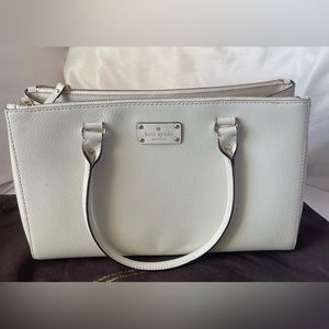 Kate Spade Cream Leather Tote